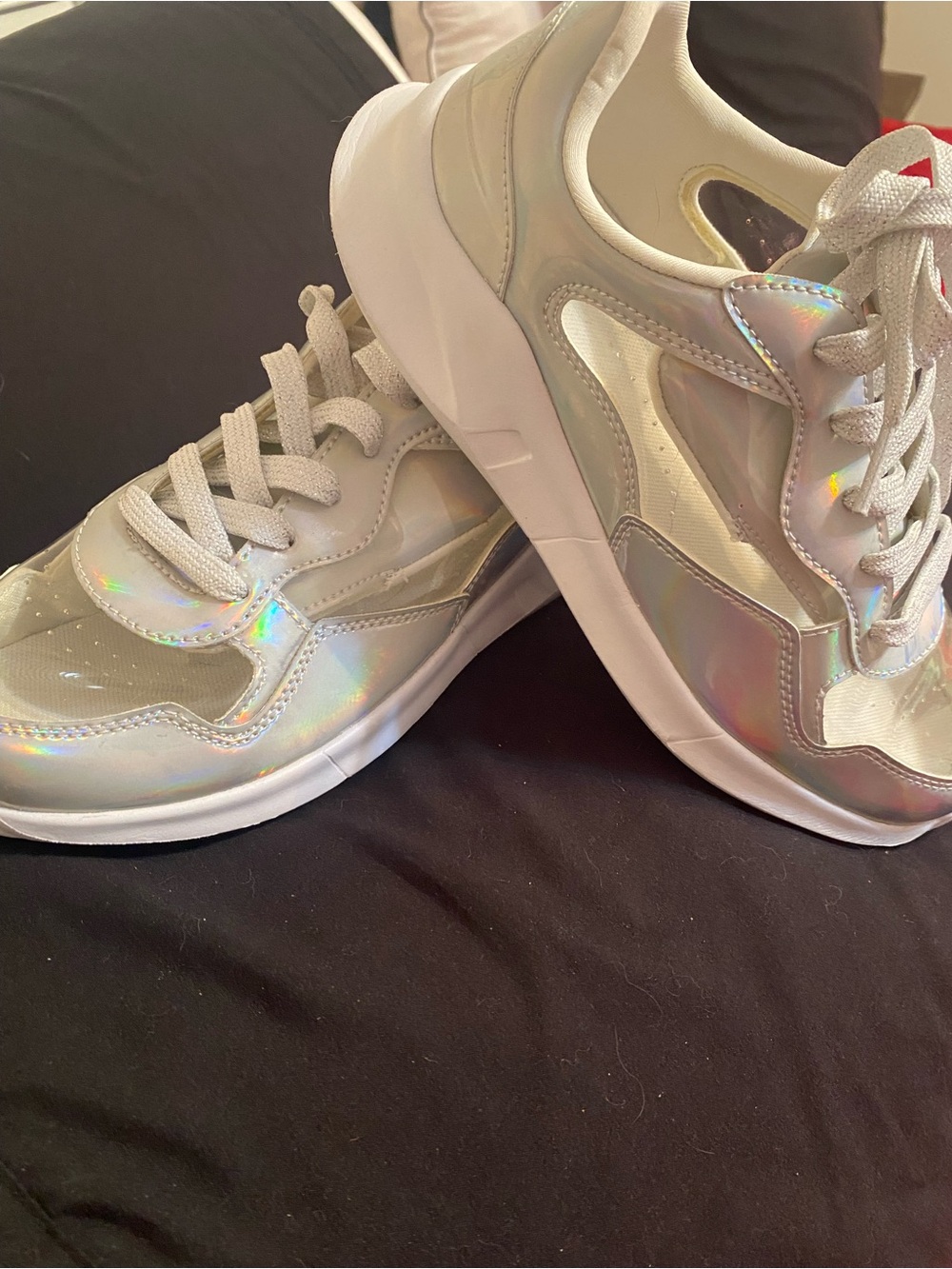 The Children's Place White Iridescent Kids' Sneakers